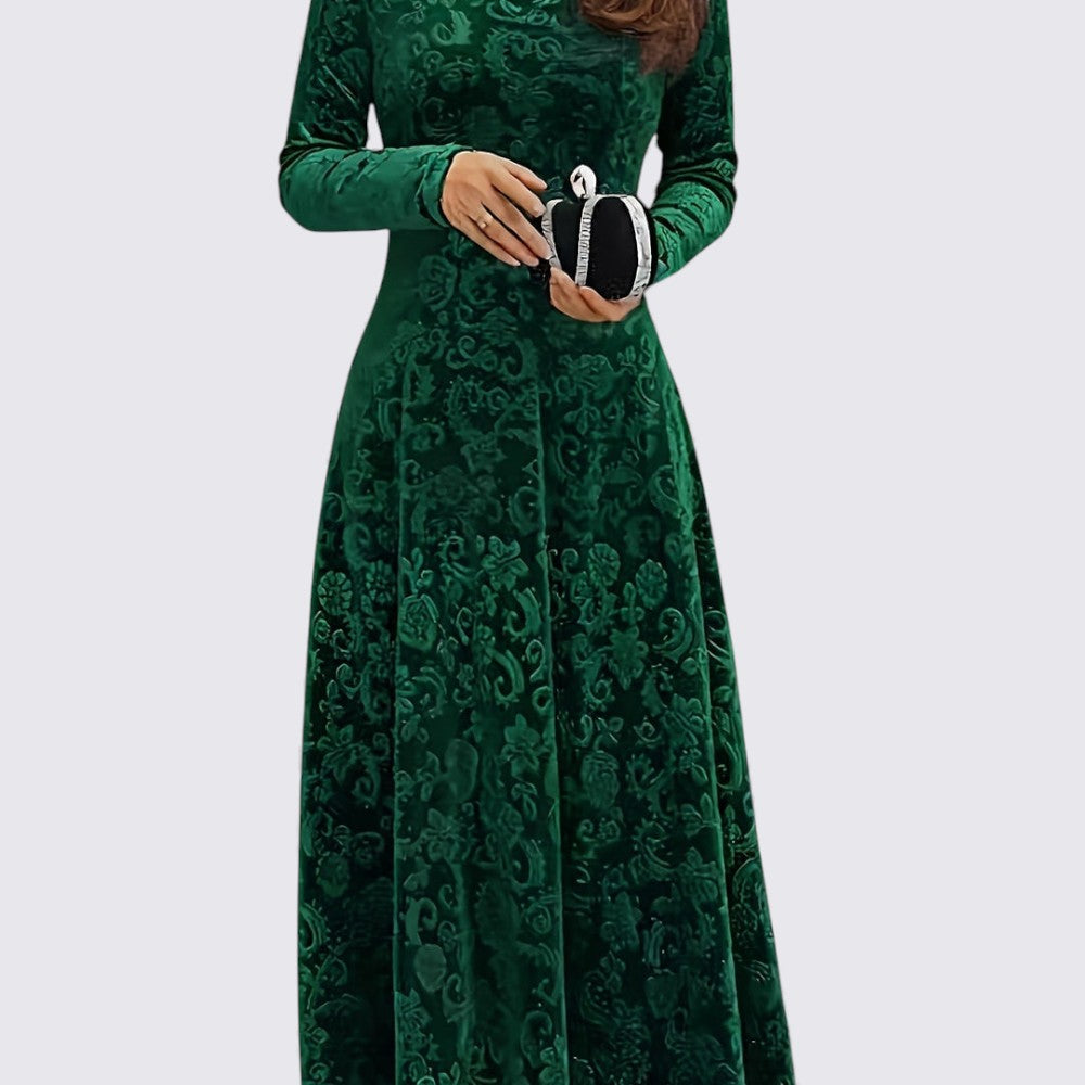 Ladies' Midi Dress – Tailored Fit – Long Sleeve Dress