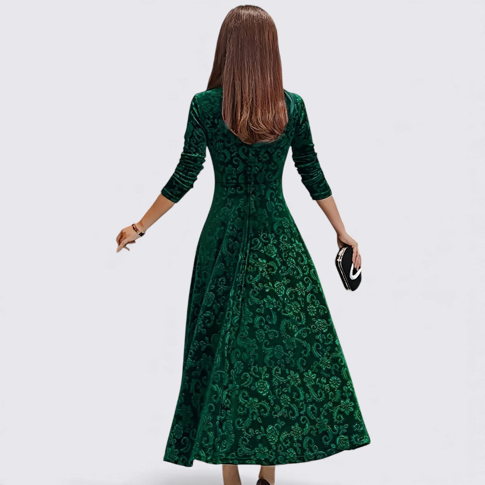 Ladies' Midi Dress – Tailored Fit – Long Sleeve Dress