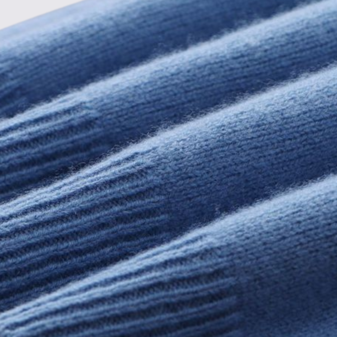 Men's Crew Neck Jumper - Classic Jumper - Ribbed Cuffs