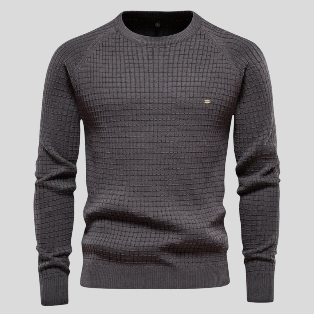 Men's Jumper with Round Neck - Modern Jumper - Long Sleeves